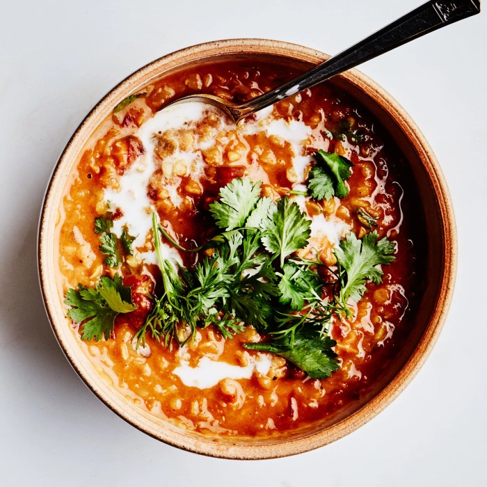 Lentil soup recipe with tomatoes